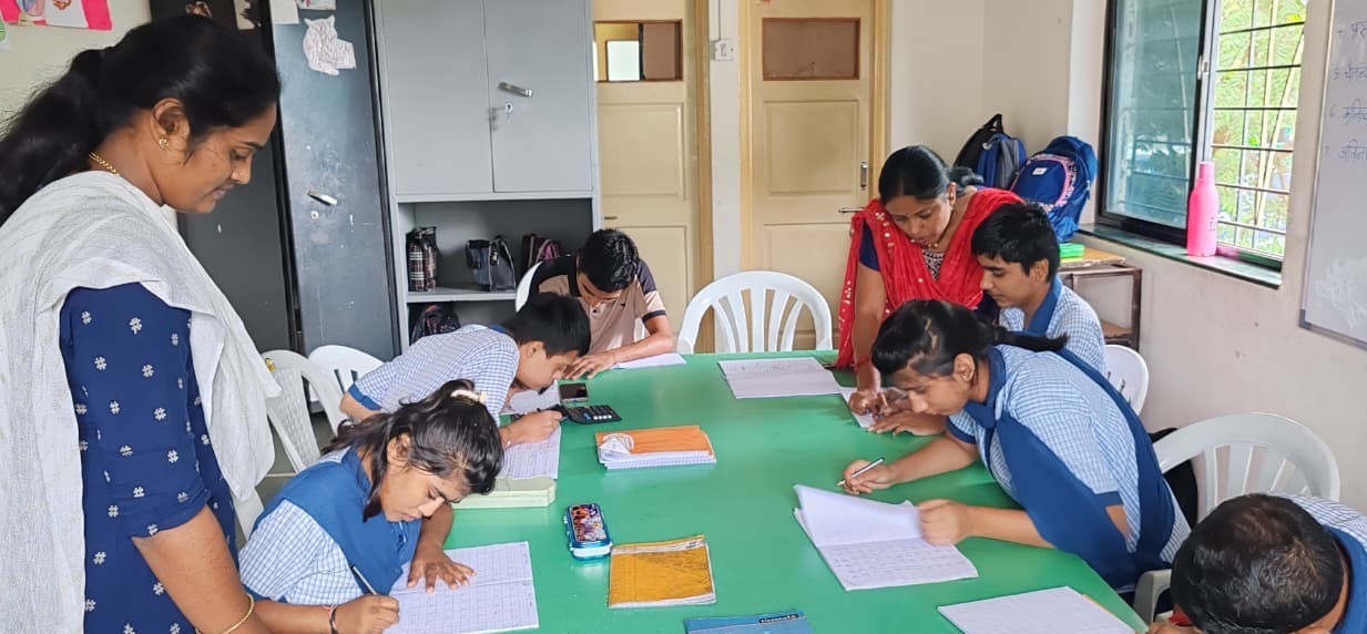 Students learning